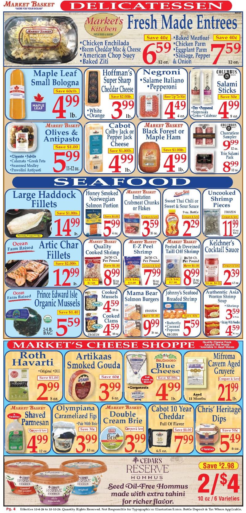 MARKET BASKET weekly ad Oct 5 – Oct 10, 2026 – page 4