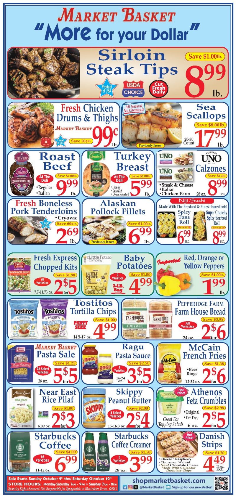 MARKET BASKET weekly ad Oct 5 – Oct 10, 2026 – page 1