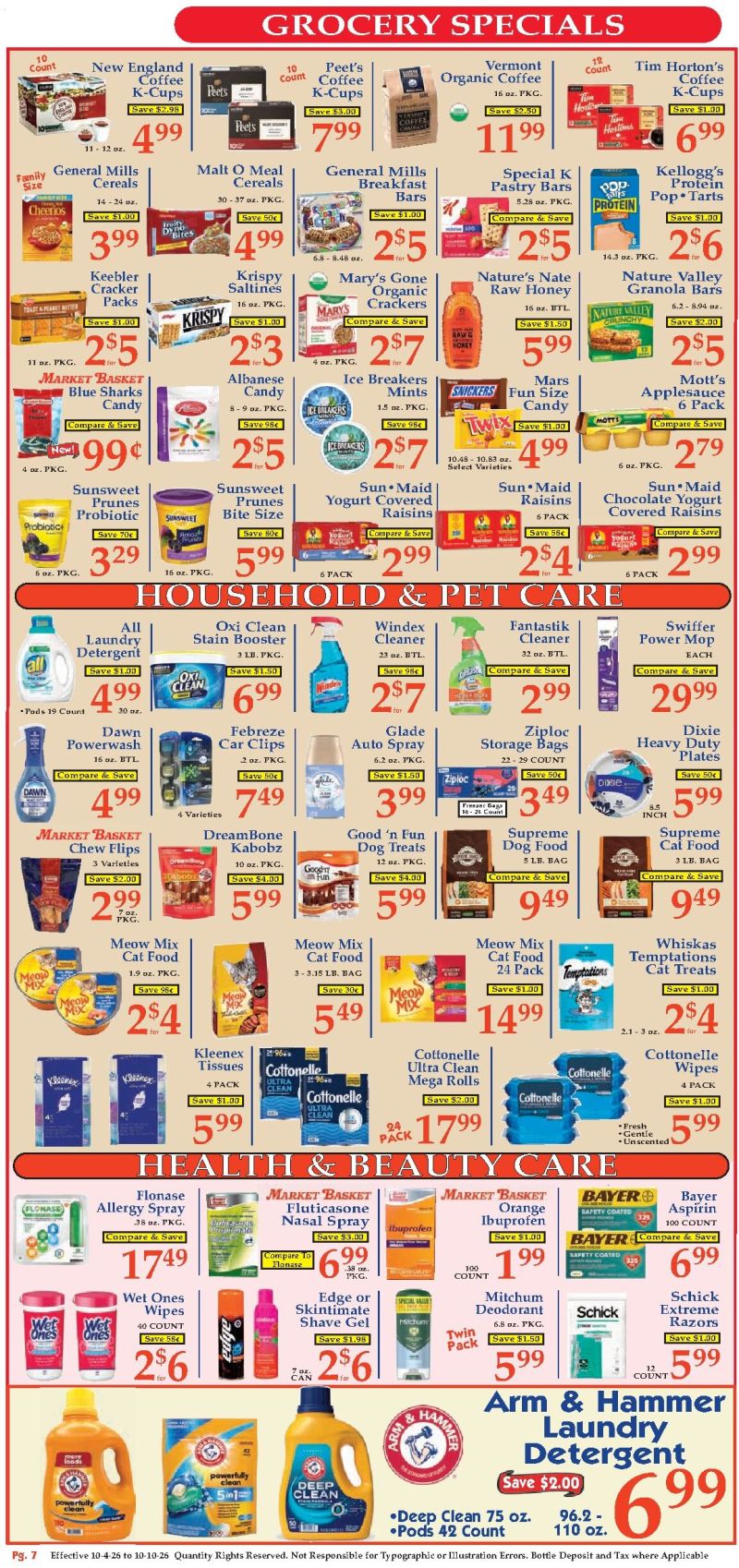 MARKET BASKET weekly ad Oct 5 – Oct 10, 2026 – page 7
