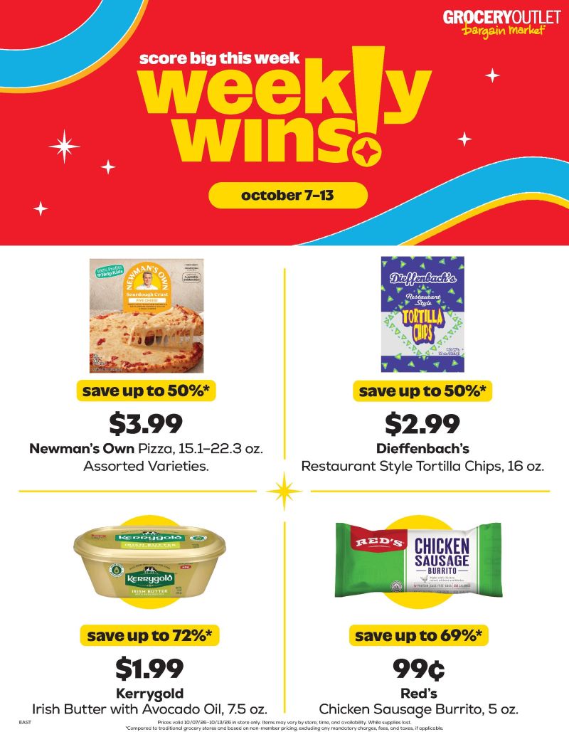 GROCERY OUTLET weekly ad Oct 7 – Oct 14, 2026 – page 1