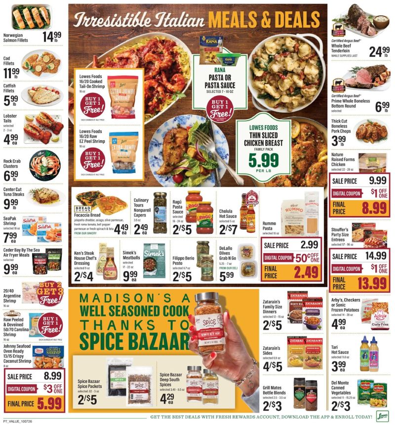 LOWES FOODS weekly ad Oct 7 – Oct 14, 2026 – page 10