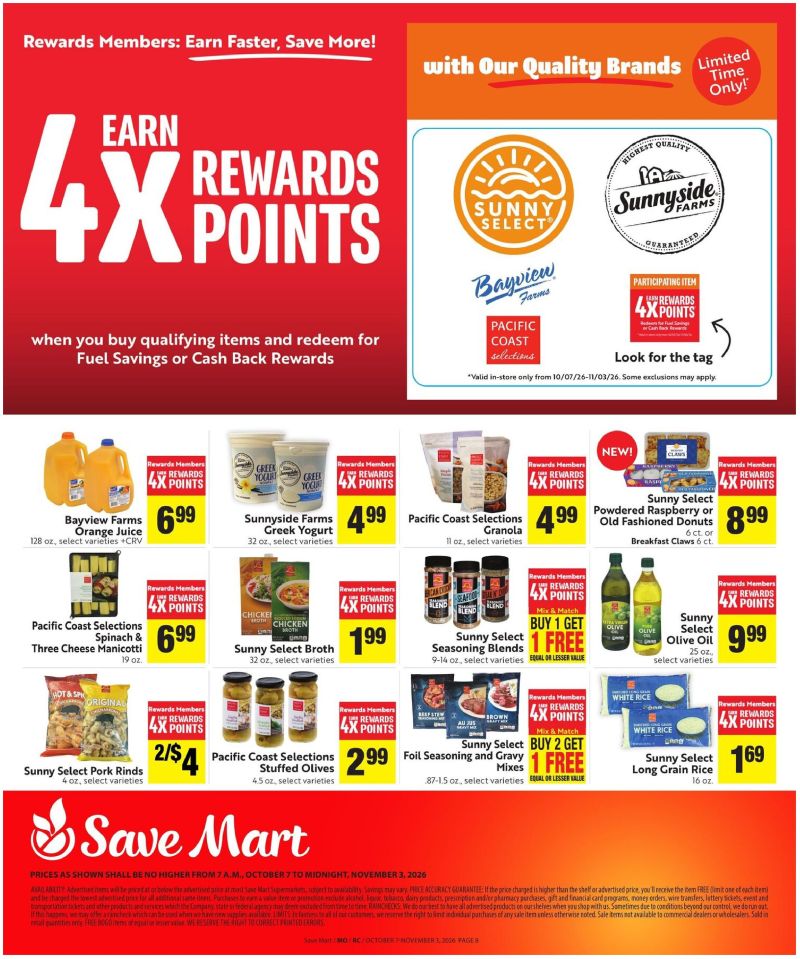 SAVE MART weekly ad Oct 7 – Nov 4, 2026 – page 8