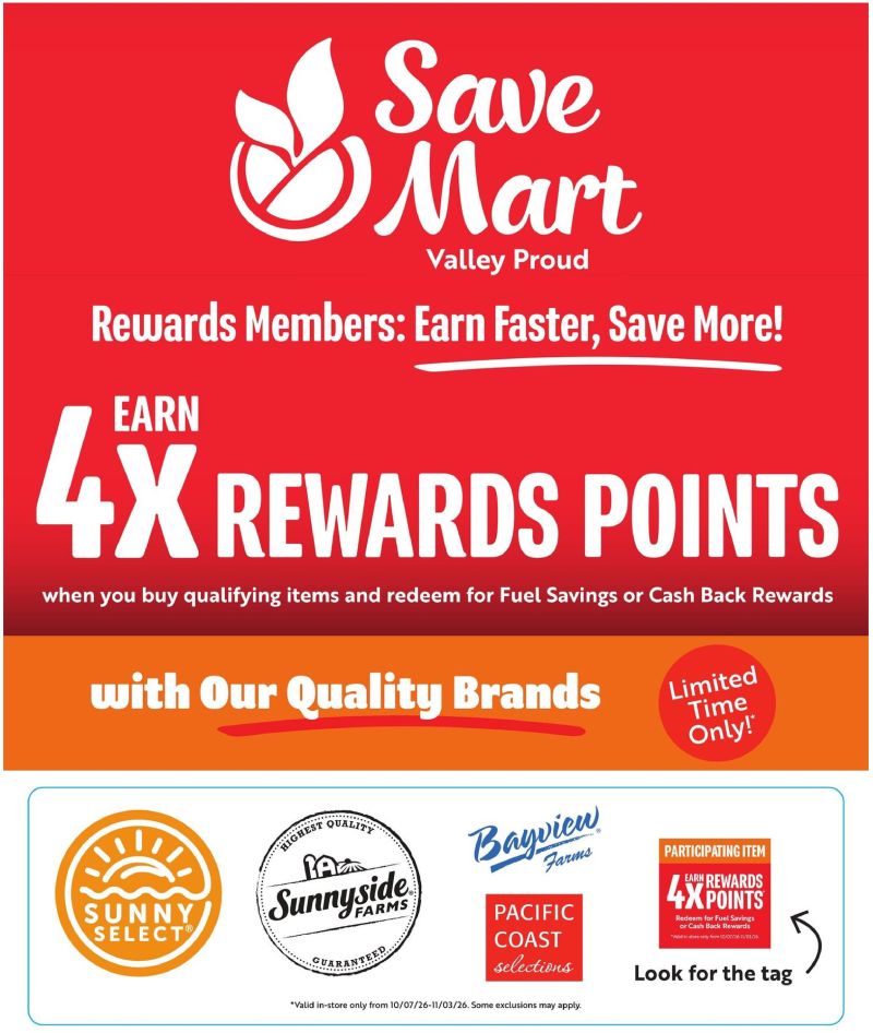 SAVE MART weekly ad Oct 7 – Nov 4, 2026 – page 1