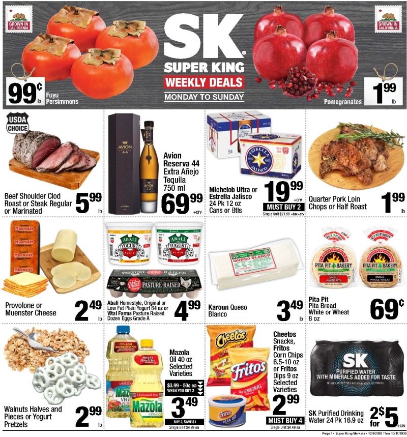 SUPER KING weekly ad Oct 5 – Oct 11, 2026 – page 1