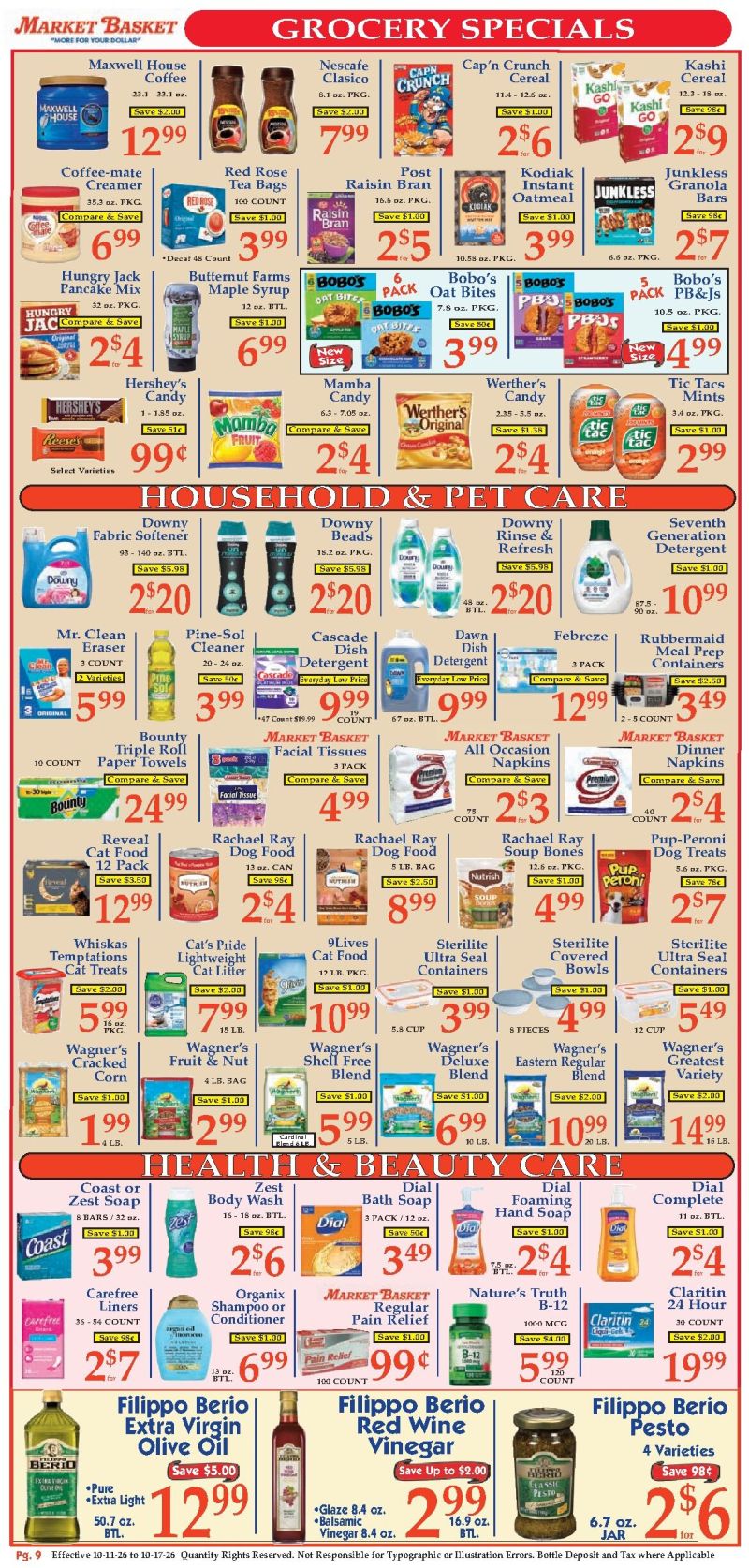 MARKET BASKET weekly ad Oct 12 – Oct 17, 2026 – page 9