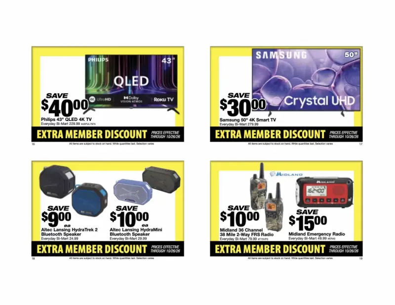 BI-MART weekly ad Oct 12 – Nov 14, 2026 – page 6
