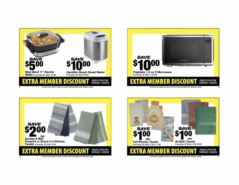 BI-MART weekly ad Oct 12 – Nov 14, 2026 – page 4