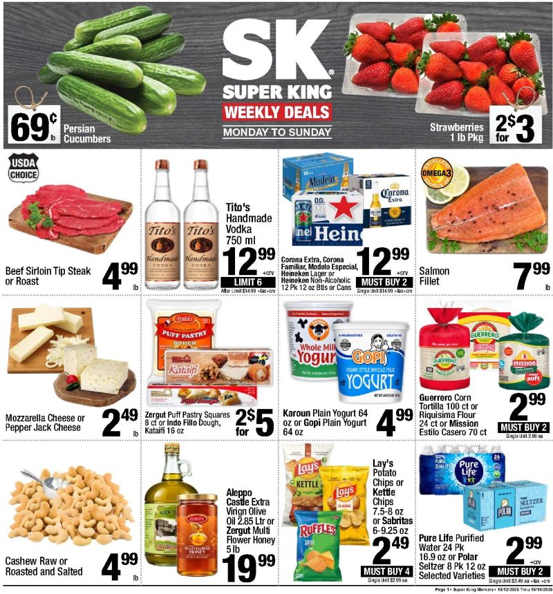 SUPER KING weekly ad Oct 12 – Oct 18, 2026 – page 1