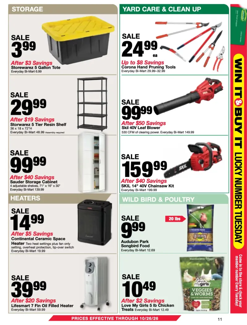 BI-MART weekly ad Oct 13 – Nov 15, 2026 – page 11