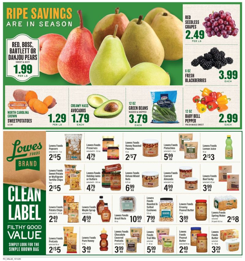 LOWES FOODS weekly ad Oct 14 – Oct 21, 2026 – page 2