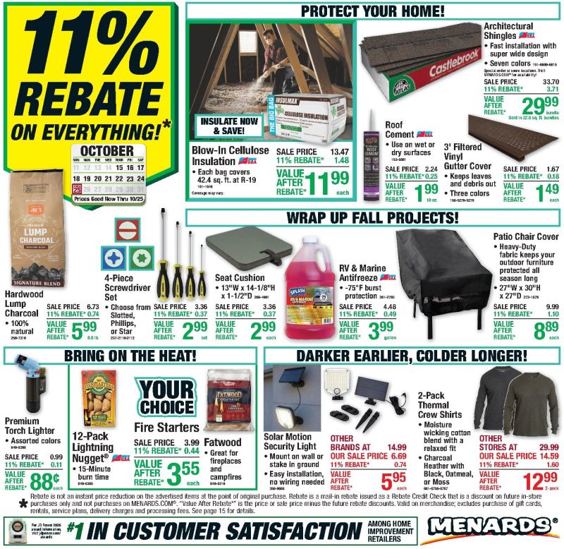 MENARDS weekly ad Oct 14 – Oct 26, 2026 – page 1