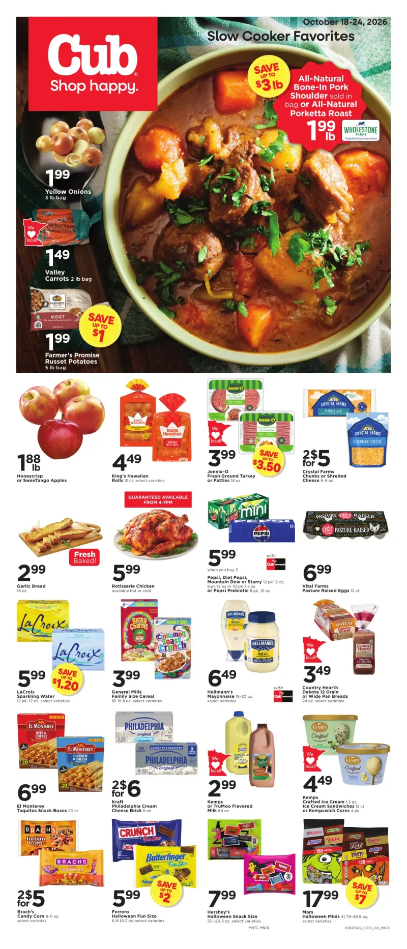 CUB FOODS weekly ad Oct 18 – Oct 25, 2026 – page 1