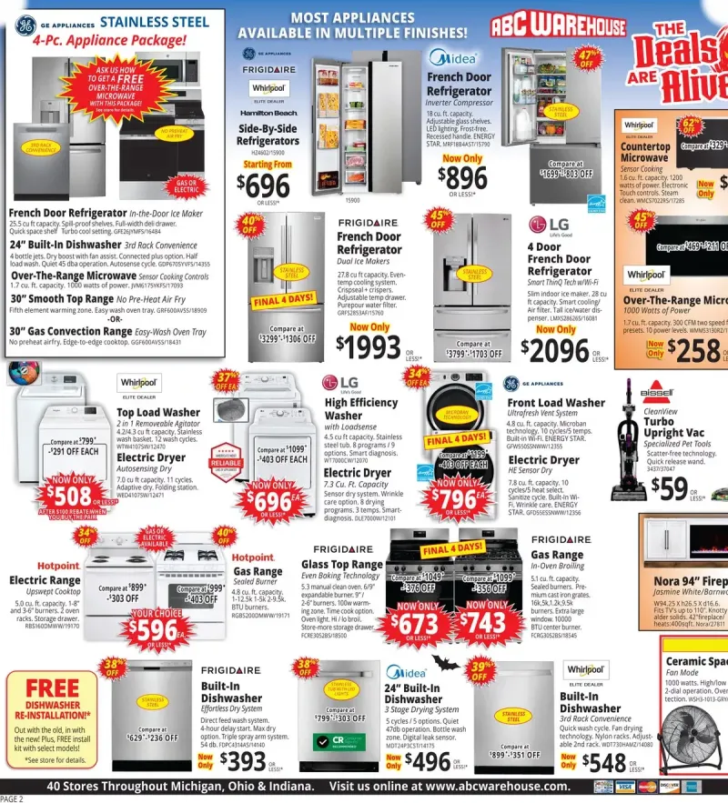 ABC WAREHOUSE weekly ad Oct 18 – Oct 24, 2026 – page 2
