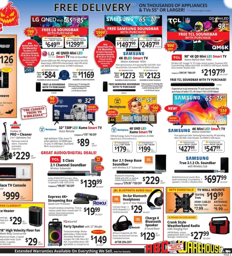 ABC WAREHOUSE weekly ad Oct 18 – Oct 24, 2026 – page 3