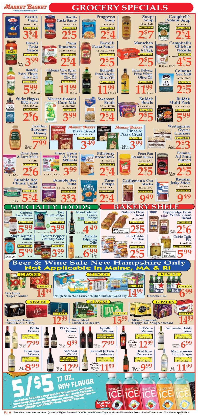 MARKET BASKET weekly ad Oct 19 – Oct 24, 2026 – page 6