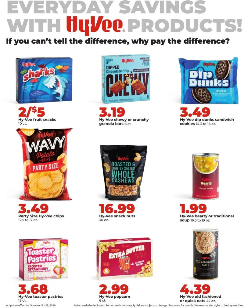 HYVEE weekly ad Oct 19 – Oct 26, 2026 – page 20