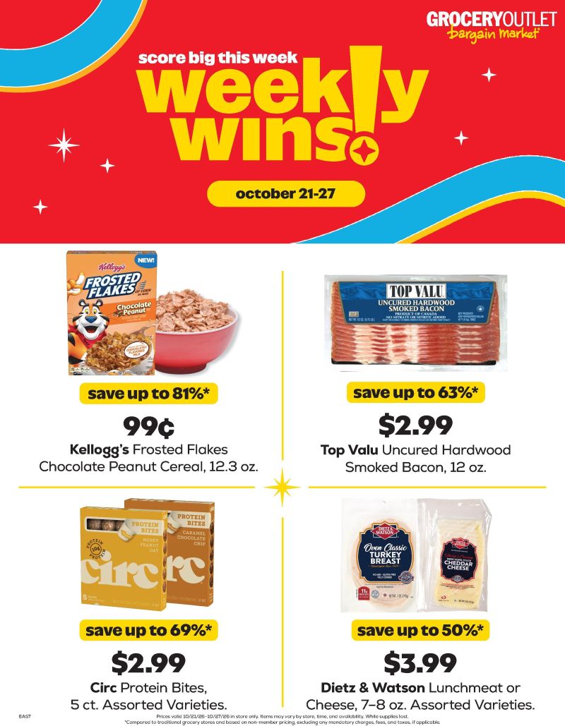 GROCERY OUTLET weekly ad Oct 21 – Oct 28, 2026 – page 1