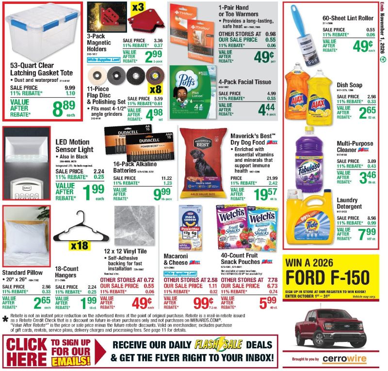 MENARDS weekly ad Oct 21 – Nov 2, 2026 – page 20
