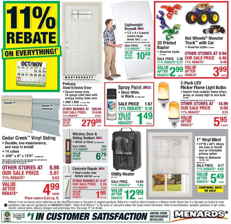 MENARDS weekly ad Oct 21 – Nov 2, 2026 – page 1
