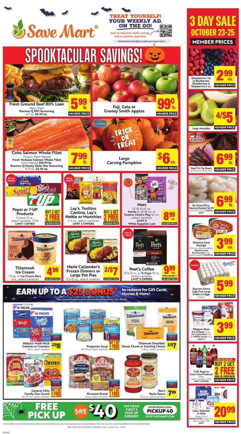 SAVE MART weekly ad Oct 21 – Oct 28, 2026 – page 1