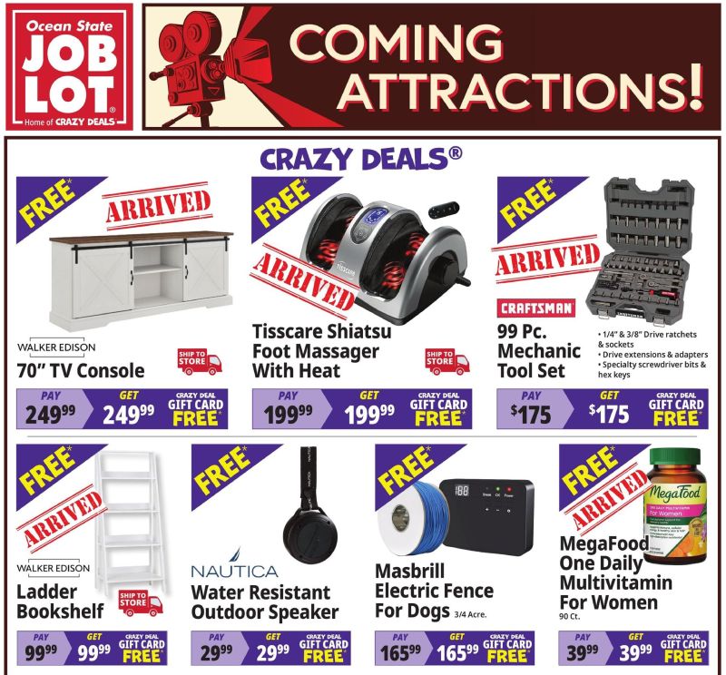 OCEAN STATE JOB LOT weekly ad Oct 22 – Oct 29, 2026 – page 1