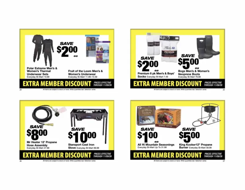BI-MART weekly ad Oct 26 – Nov 28, 2026 – page 8