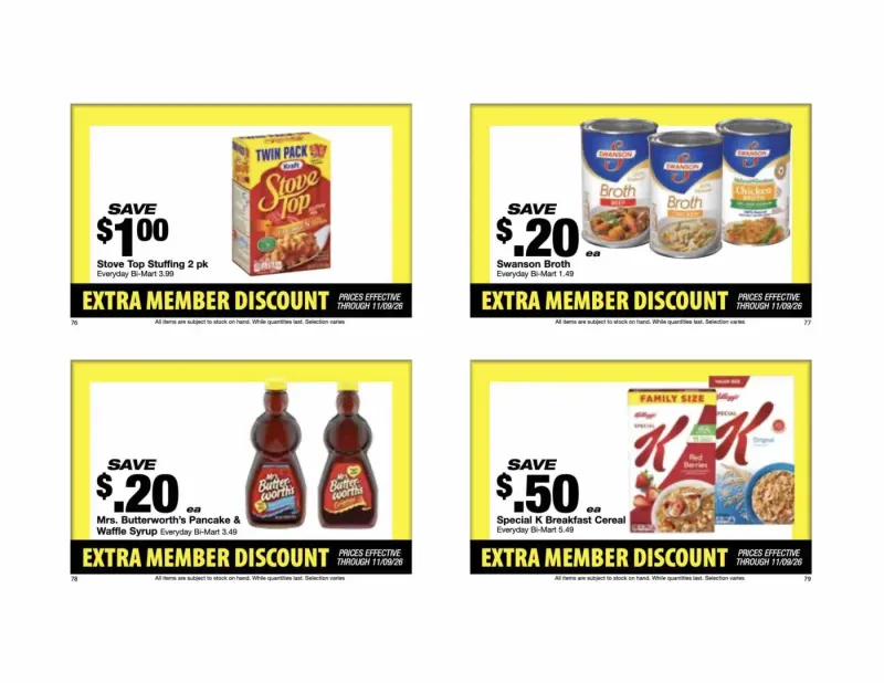 BI-MART weekly ad Oct 26 – Nov 28, 2026 – page 21