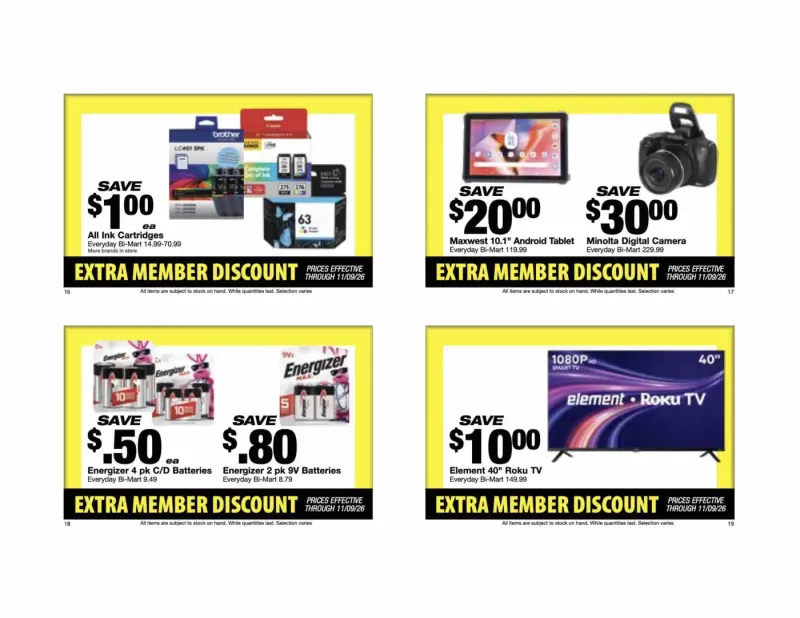 BI-MART weekly ad Oct 26 – Nov 28, 2026 – page 6