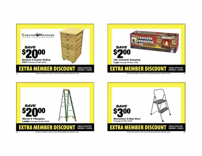 BI-MART weekly ad Oct 26 – Nov 28, 2026 – page 15