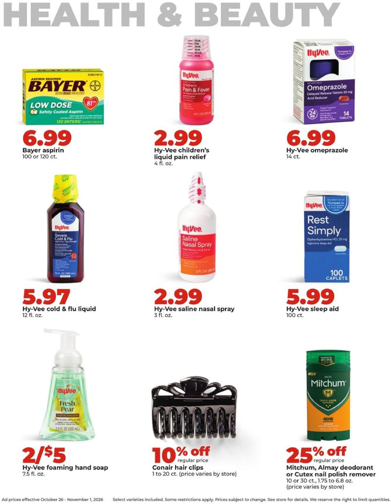HYVEE weekly ad Oct 26 – Nov 2, 2026 – page 44