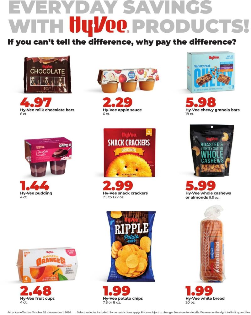 HYVEE weekly ad Oct 26 – Nov 2, 2026 – page 25