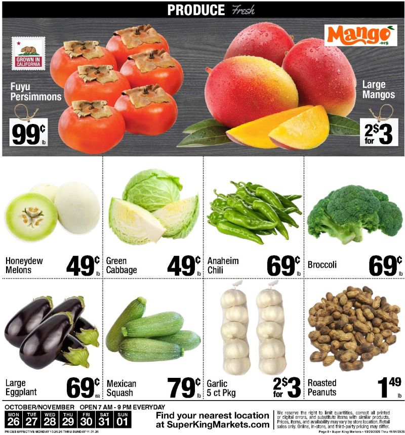 SUPER KING weekly ad Oct 26 – Nov 1, 2026 – page 8