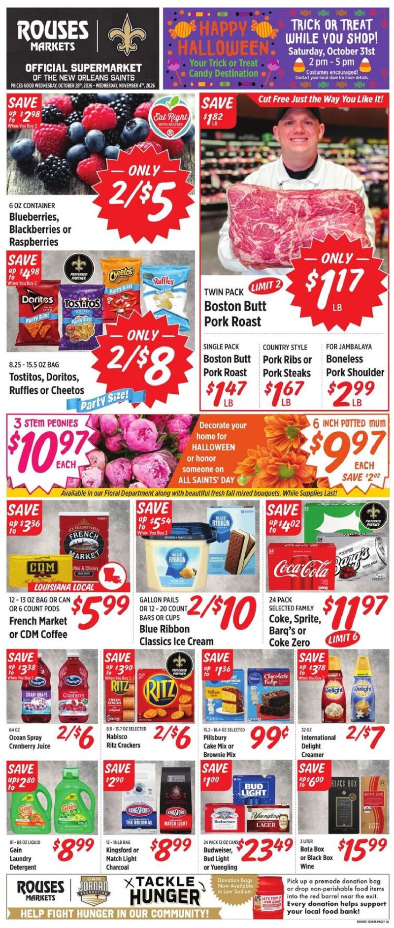 ROUSES weekly ad Oct 28 – Nov 5, 2026 – page 1