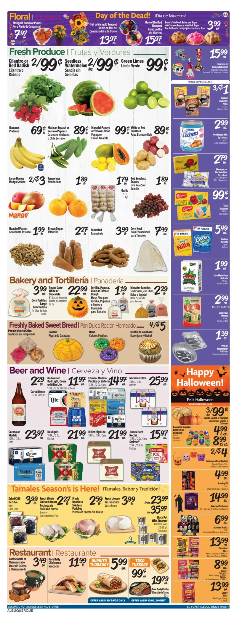 EL SUPER weekly ad Oct 28 – Nov 3, 2026 – page 4
