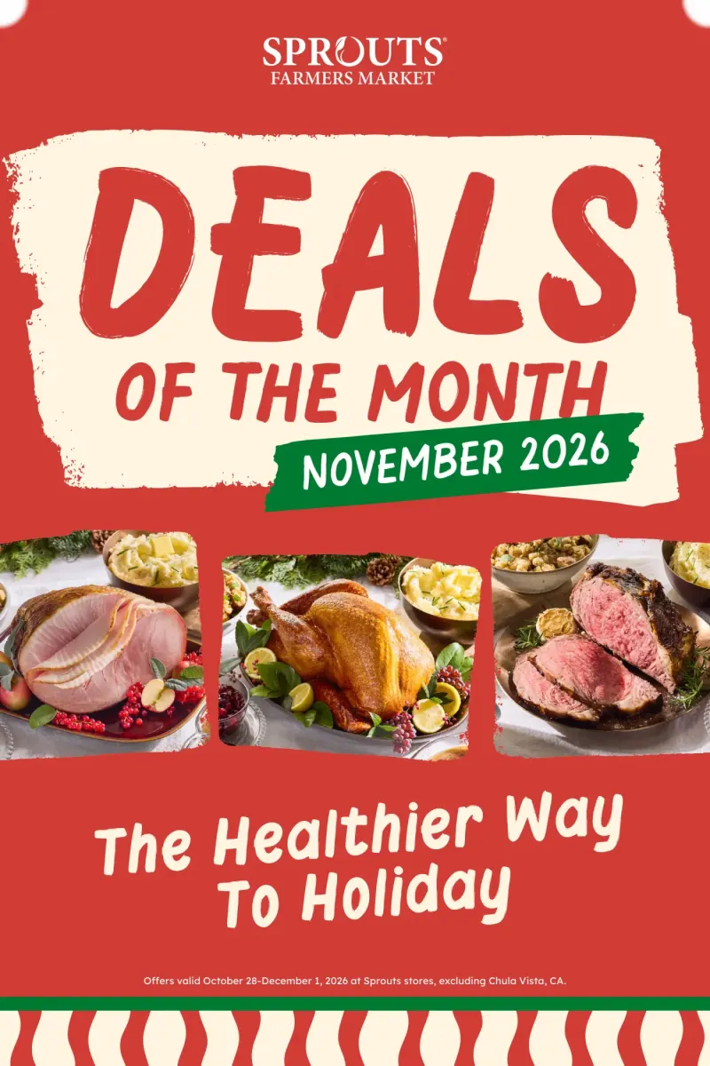 SPROUTS weekly ad Oct 28 – Nov 25, 2026 – page 1