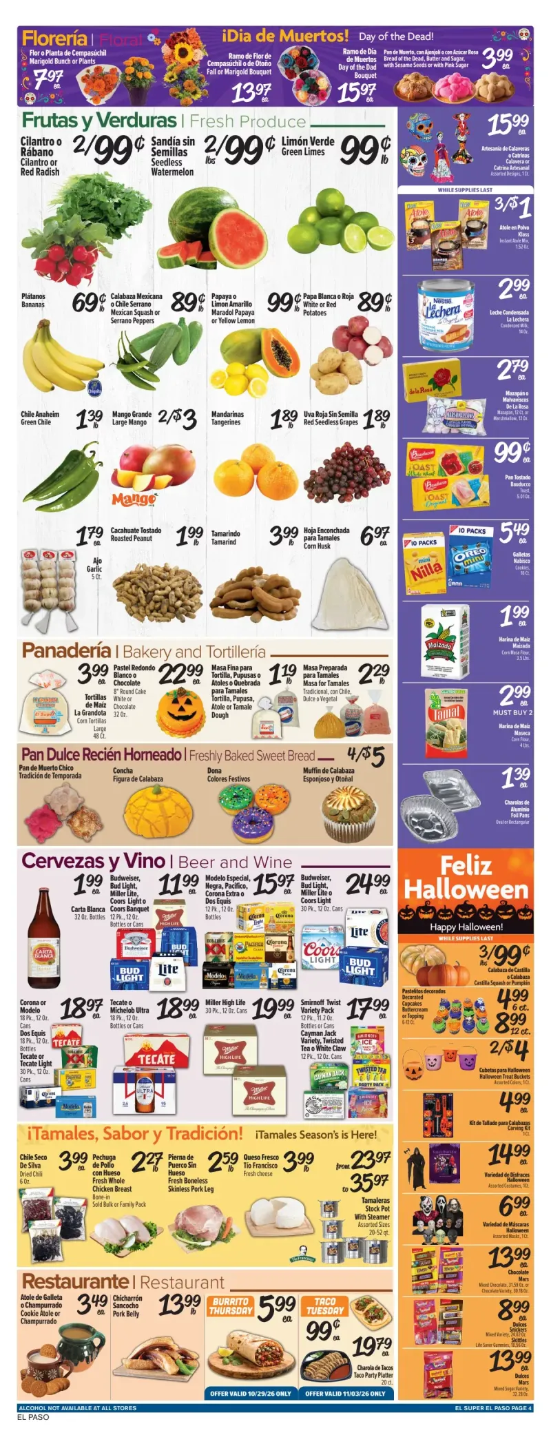 EL SUPER weekly ad Oct 28 – Nov 3, 2026 – page 4