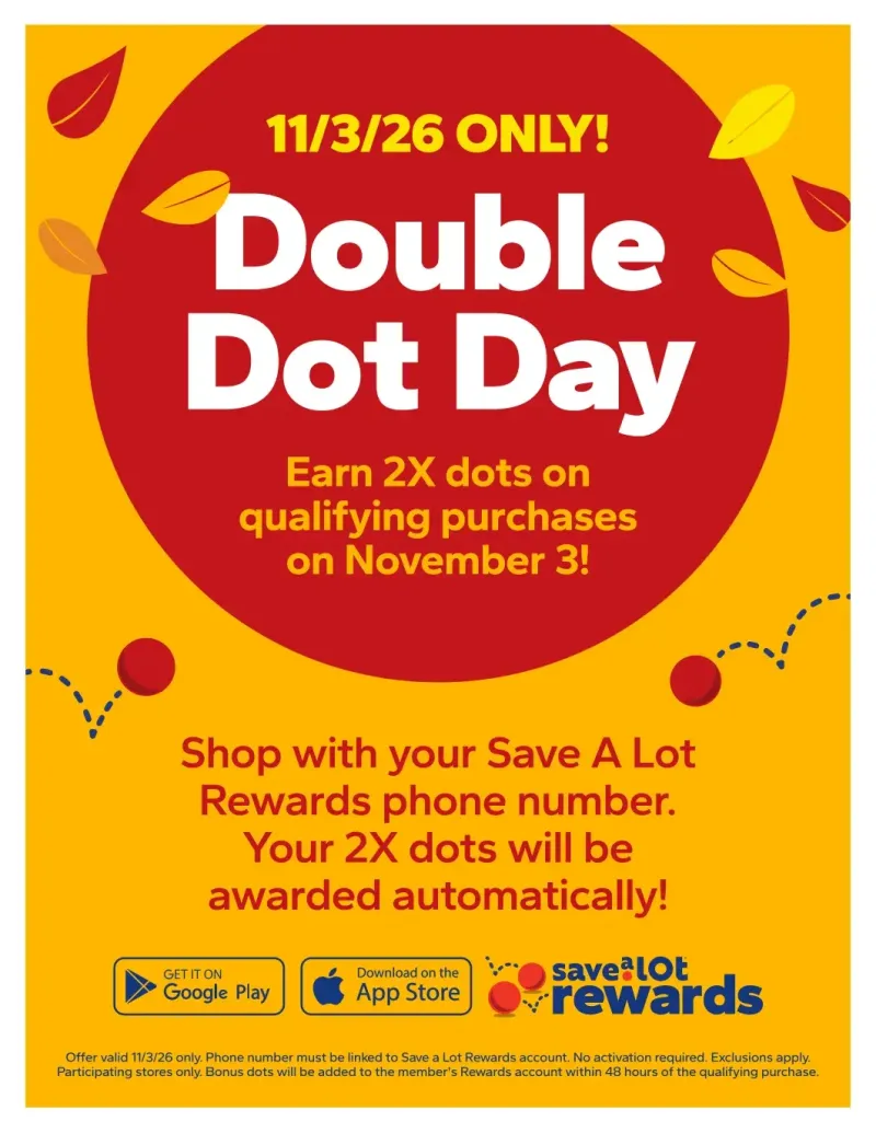 SAVE A LOT weekly ad Oct 30 – Nov 4, 2026 – page 1