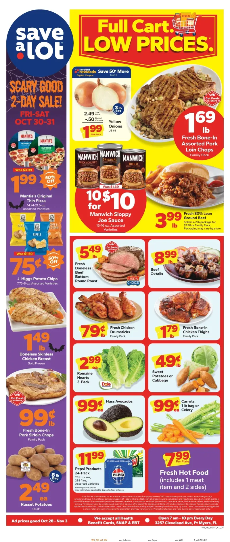 SAVE A LOT weekly ad Oct 28 – Nov 4, 2026 – page 1