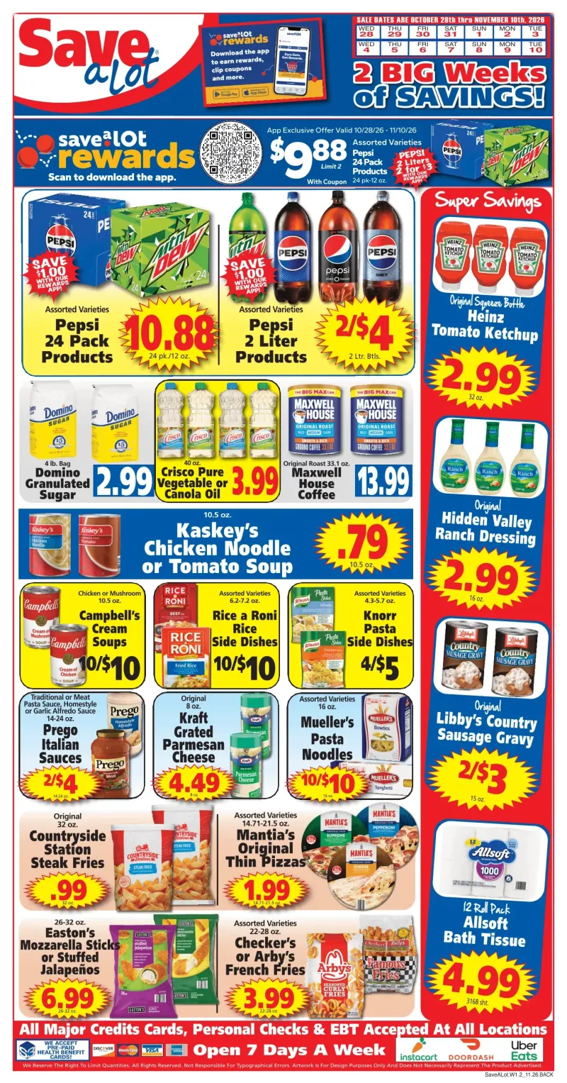 SAVE A LOT weekly ad Oct 28 – Nov 11, 2026 – page 2
