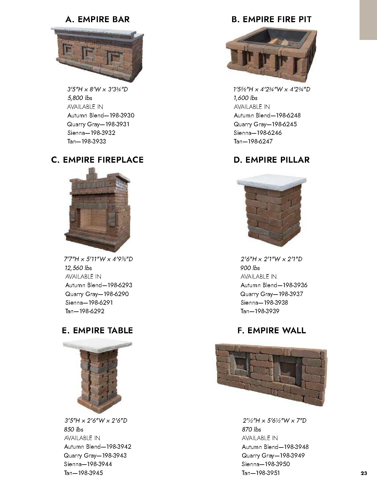 Outdoor Living Block Catalog - Page 23