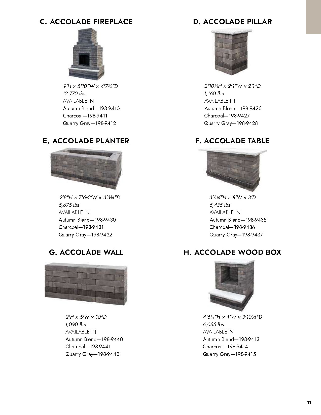 Outdoor Living Block Catalog - Page 11