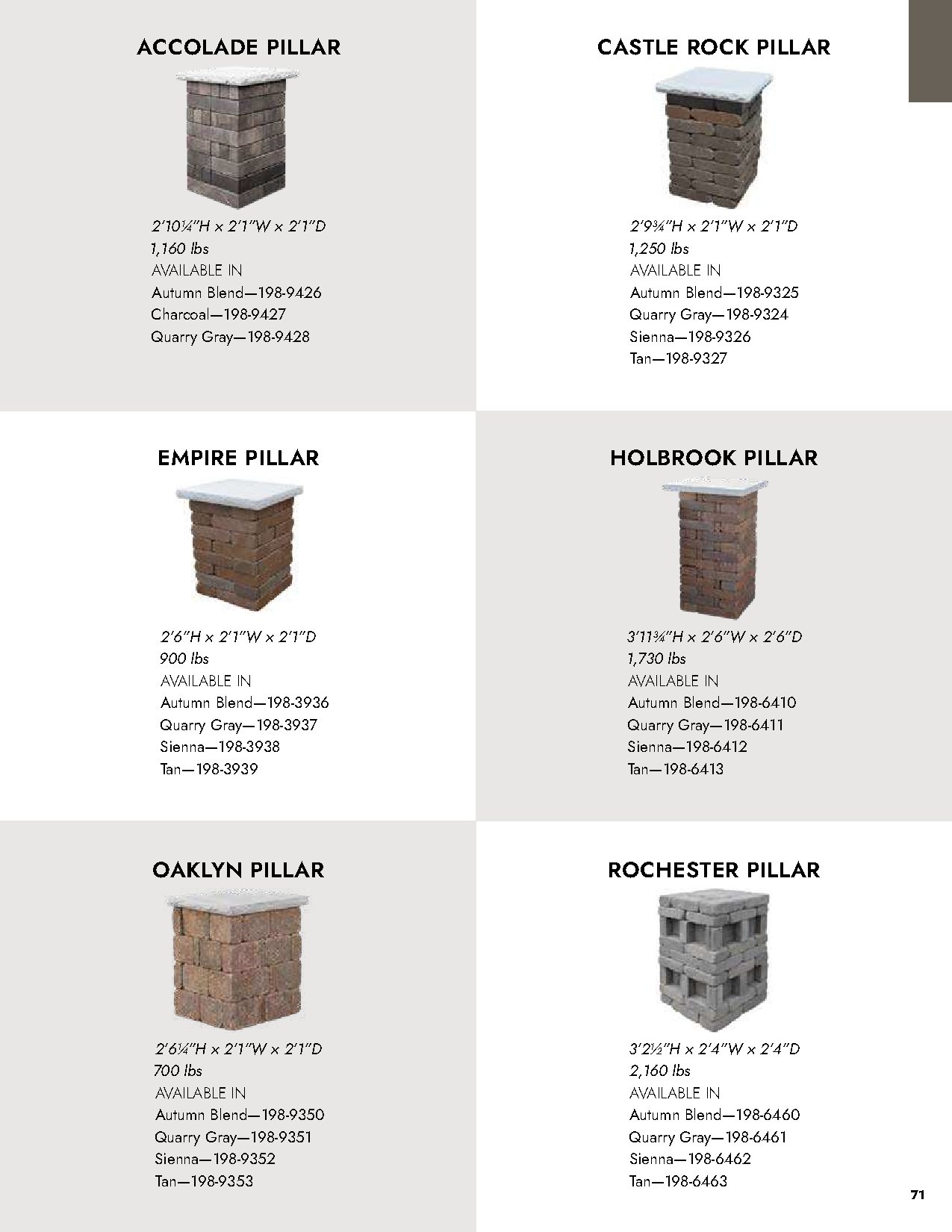 Outdoor Living Block Catalog - Page 71