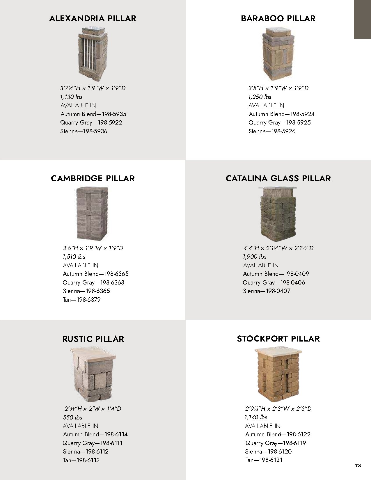 Outdoor Living Block Catalog - Page 73