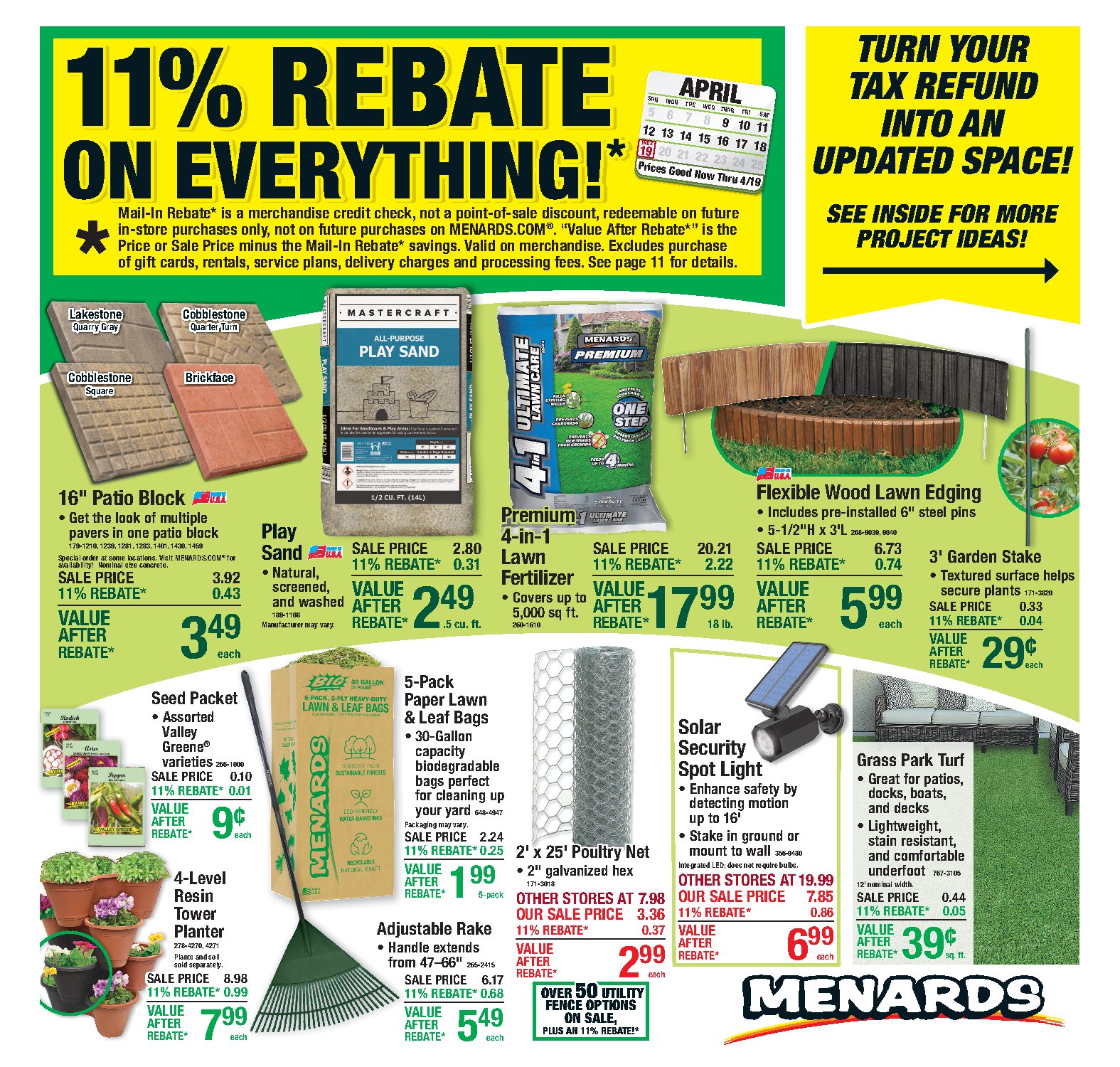 11% Rebate* Sale - Page 1