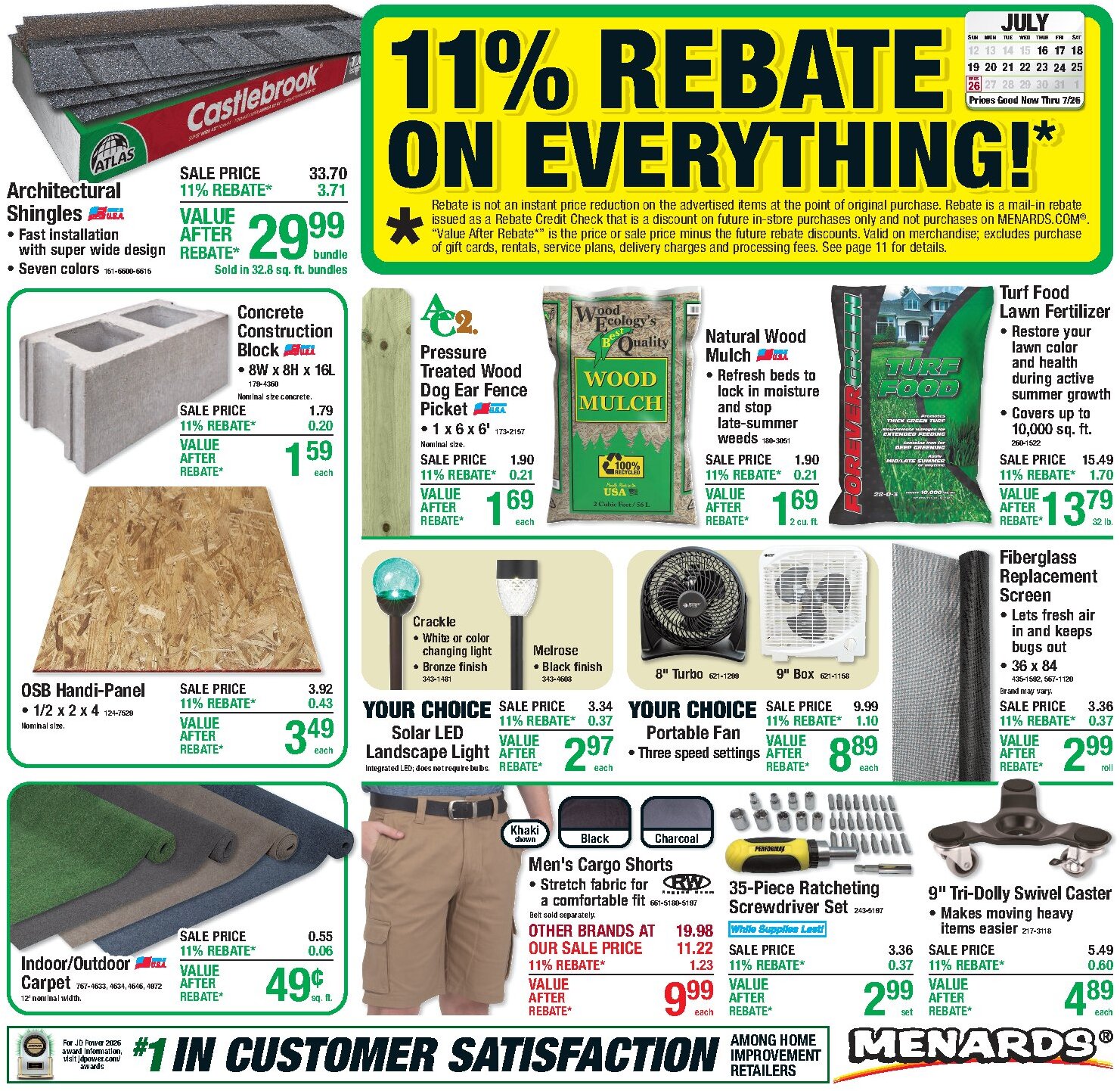 11% Rebate* Sale - Page 1